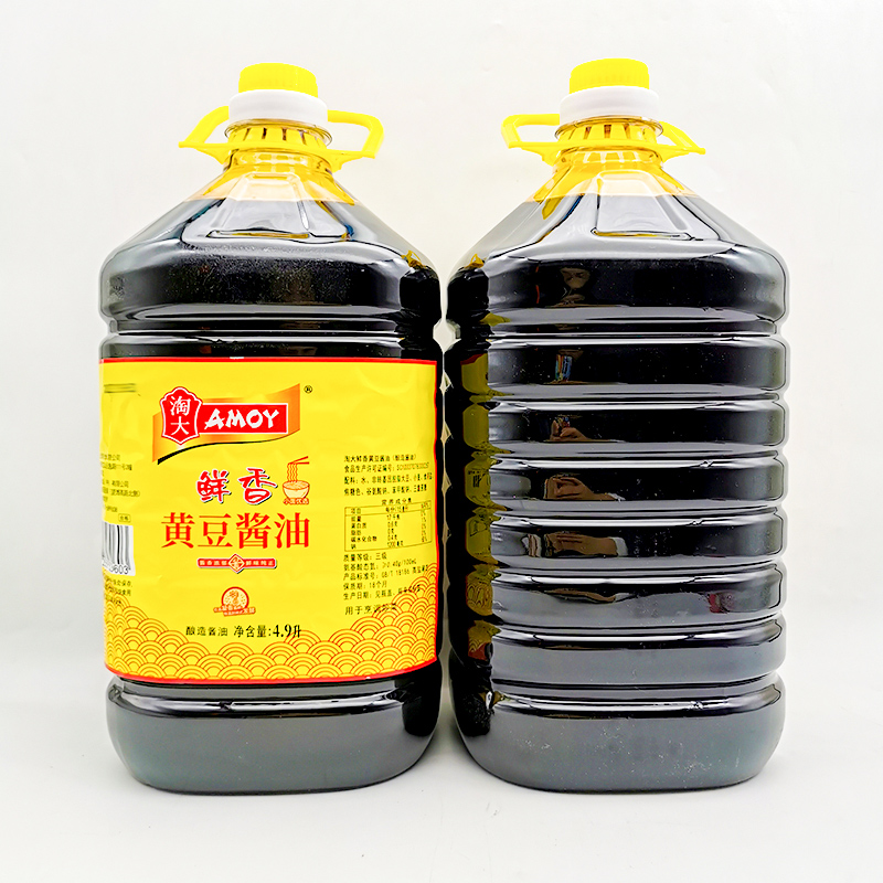 包邮淘大黄豆酱油4.9L大桶装，厨房里的性价比之选